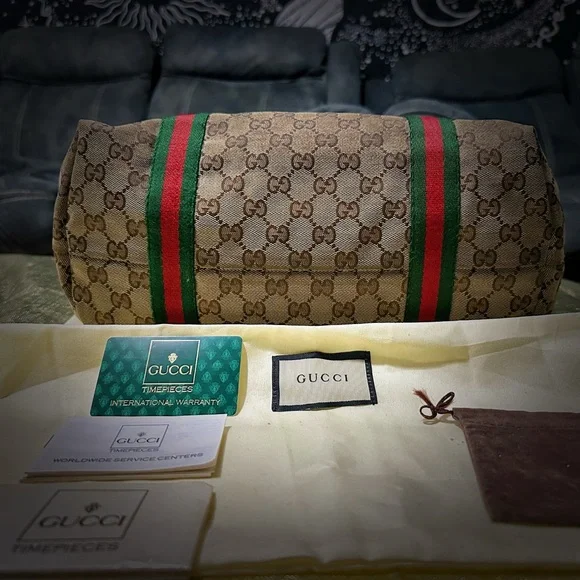 Authentic Vintage Gucci Beige and Brown Women's Tote Bag  on sale make offer - Picture 17 of 17